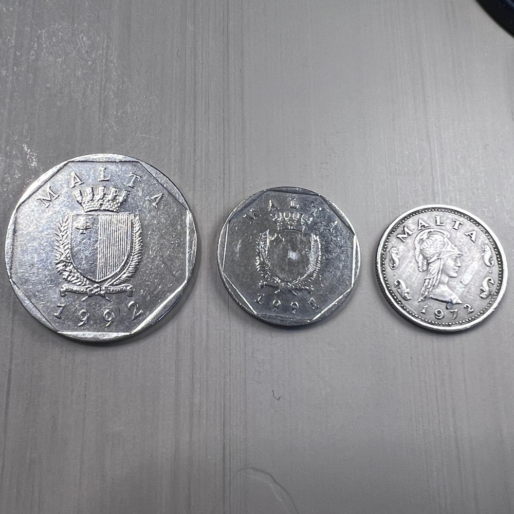 3 Vintage coins from MALTA